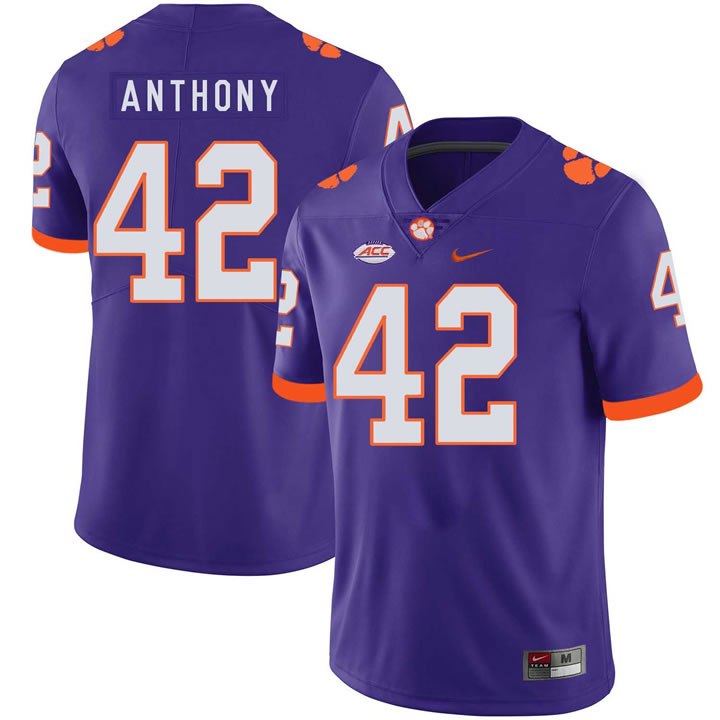 Clemson Tigers 42 Stephone Anthony Purple Nike College Football Jersey Dzhi,We sell and wholesale Clemson Tigers 42 Stephone Anthony Purple Nike College Football Jersey Dzhi on line form chian!